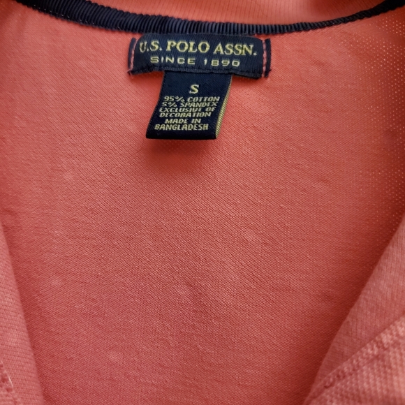 Pink with White Polka Dot Polo Dress - Picture 4 of 4